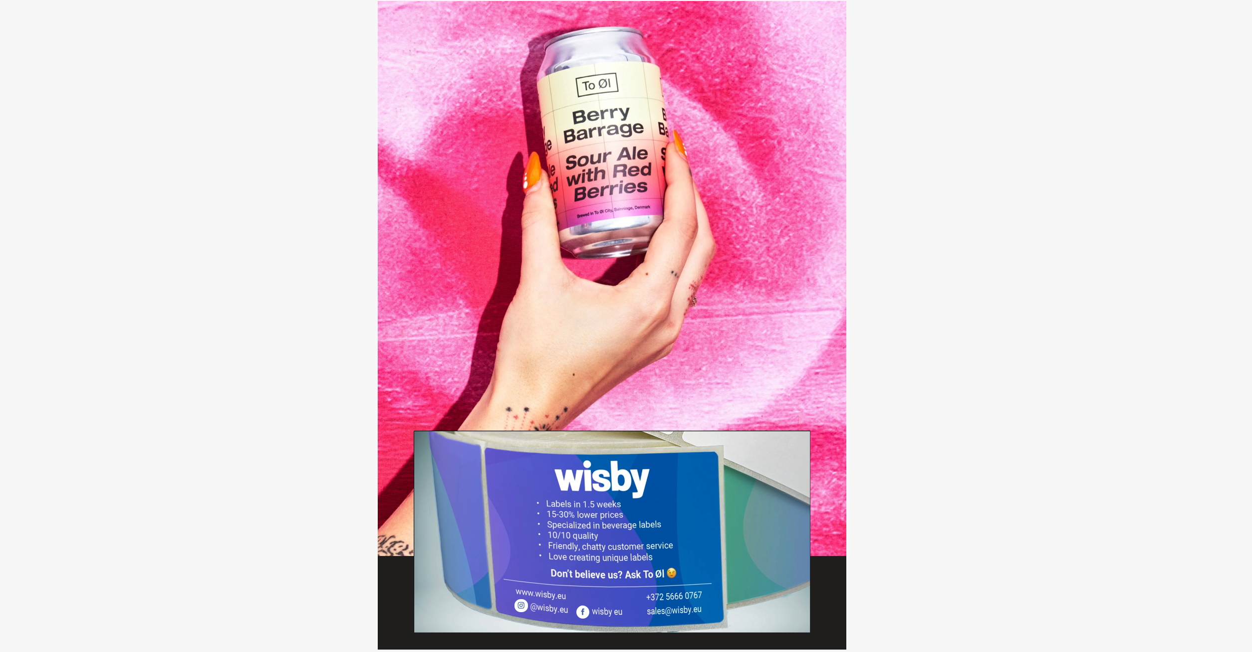 Wisby Featured in To Øl’s Company Catalogue